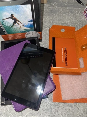 NuVision Tablet 8” Android 6.0  1 GB RAM 16 GB HD Purple - Image 1 of 4