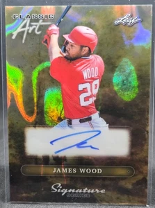 JAMES WOOD 2025 LEAF SIGNATURE SERIES CLASSIC ART PARALLEL AUTO 1/1 NATIONALS - Picture 1 of 2