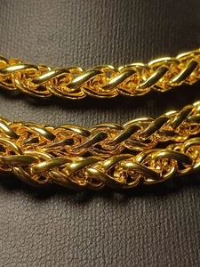 Unisex Halskette in Gold sehr auffällig ideal für Rapper , Hip Hop und DJs - Picture 1 of 6