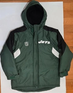 Vintage 90s New York Jets NFL Team Apparel Jacket Kids Youth Medium 10/12 - Picture 1 of 4