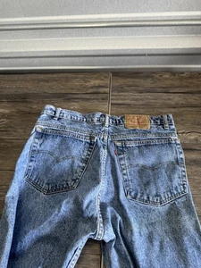 Vintage Levis 505 Jeans Mens 38x34 Straight Leg Made USA Button Fly 90s Denim - Picture 1 of 8