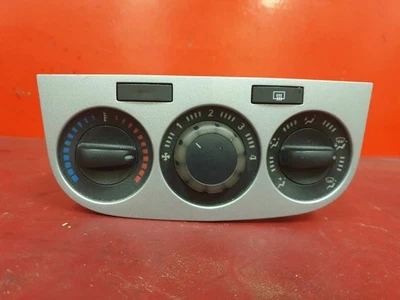 VAUXHALL CORSA D MK3 NO-AIR-CON HEATER CONTROL PANEL SILVER 2006-2014 - Image 1 of 2