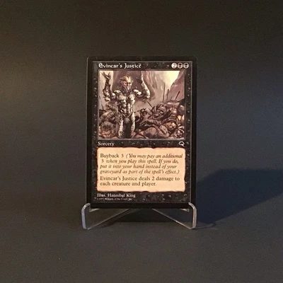 Magic: The Gathering Evincar's Justice MTG Tempest 1997 Vintage LP - Image 1 of 2