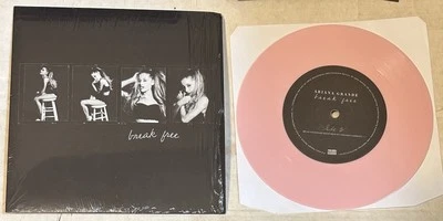 Ariana Grande Ft. Zedd Break Free Pink 45 7” vinyl Single Foto 1 de 2