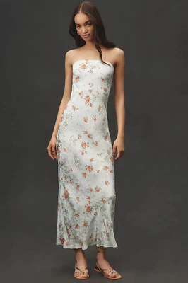 NWD By Anthropologie The Tilda Slip Maxi Dress Printed Edition Sz XL Slate 8C506 - Image 1 of 4