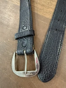Cinturón Tony Lama para hombre 38 cuero negro genuino vintage EE. UU. - Imagen 1 de 7