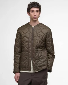 Chaqueta acolchada Barbour Lutz para hombre oliva oscuro MQU1856 OL71 - Imagen 1 de 11