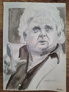 "The American Dream" DUSTY RHODES Originalzeichnung, signiert, A4 - Wrestling - Bild 1 von 1