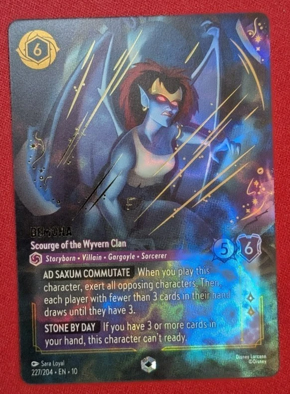 Enchanted Foil DEMONA SCOURGE OF THE WYVERN CLAN Lorcana Whispers in the Well - Image 1 of 2