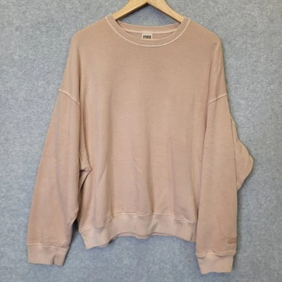 ROSA Victoria's Secret Mujer Sudadera Bronceada Logo Manga Larga Talla Grande Foto 1 de 4