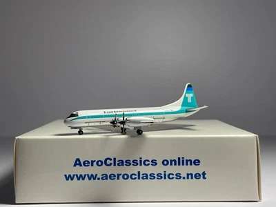 Aeroclassics 1:400 Trans International Lockheed L-188 Electra N861U ACN861U - Image 1 of 2