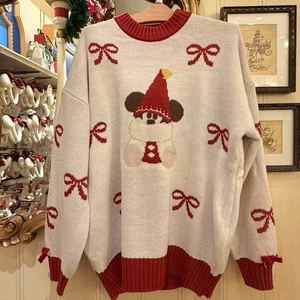 Maglione Tokyo Disney Resort Lil' Ring Ring Natale 2025 M-L Giappone -Spedizione veloce - Foto 1 di 2