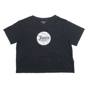 JUICY COUTURE Girls T-Shirt Black 14-15Y - Picture 1 of 6