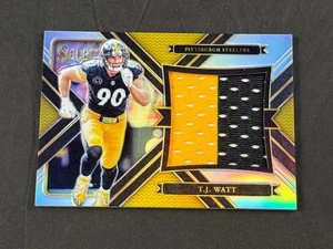 Parche de camiseta jumbo Panini Select T.J. Watt #34 Rookie Silver Prizms 2017 13/99 - Imagen 1 de 2