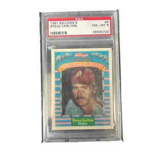 1991 Kellogg's Baseball Greats Steve Carlton #8 PSA8 - Bild 1 von 1