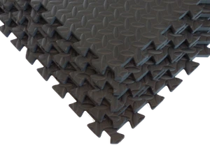 DIAMANTPLATTE FITNESSMATTEN: SCHWARZ ineinandergreifender EVA-Schaumboden 20-100 Quadratfuß - Bild 1 von 3