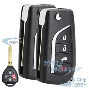 2x for Toyota Camry 2007-2011 Upgraded Flip Remote Head key HYQ12BBY -4D67 Chip - Picture 1 of 6