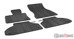 Juego de 4 alfombrillas de goma para todo tipo de clima {se adapta a BMW X6 2015-2019} - negras - Imagen 1 de 1