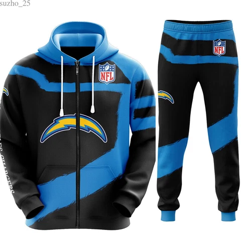 Los Angeles Chargers Swaetsuit Men's Hoodie Pants Pullover Tracksuit  Sweatpants Cover