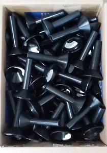 Lot of 20 Empty Plastic Spindle Bobbin Sewing Thread Yarn Spools Candle Funnel - Picture 1 of 8