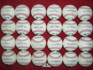 24 Rawlings Major League Leather Baseballs - Picture 1 of 2