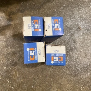 4 Lot CEI 6J6 Tubes NOS/NIB - Picture 1 of 4