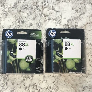 (2er-Pack) Original HP 88XL C9396AN schwarze Tintenpatrone Ablaufdatum 1/2015, 5/2013 - Bild 1 von 8