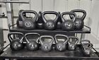 Everfit Pvc Kettlebell Set 124Kg Total With Kettlebell Rack- ($855.90 Worth )