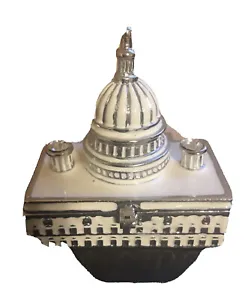 Object d' Art Release #215 US Capitol Jeweled Trinket Box - Picture 1 of 9