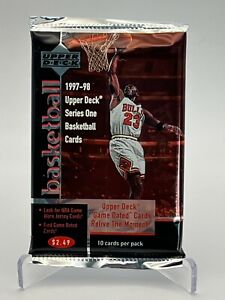 Factory Sealed 97-98 Upper Deck Series 1 NBA Basketball Cards Michael Jordan