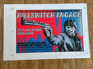 Killswitch Engage Orlando Original Concert Poster Uncut Proof Stainboy - Picture 1 of 7