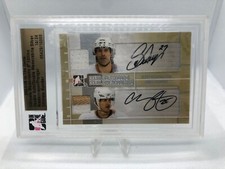 2007/08 IN THE GAME NHL CHRIS PRONGER SCOTT NIEDERMAYER DUAL AUTOGRAPH #’D /24