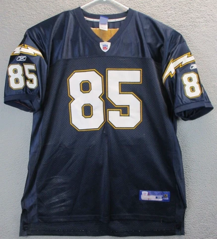 Los Angeles Chargers Jersey Adult Sz 58 Antonio Gates 85 NFL Football Reebok RBK Cover