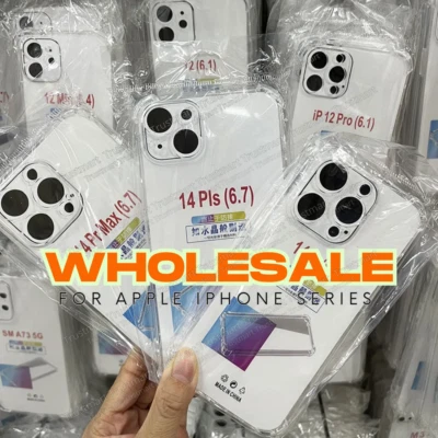 Lote a granel Funda de teléfono transparente a prueba de golpes para iPhone 16 15 14 13 12 11 XS XR X 8 7 6 Foto 1 de 4