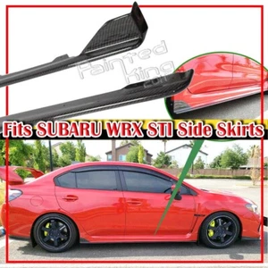 15-21 Fit For Subaru WRX STI 4th 4D STI Type Side Skirts Splitter Real Carbon - Bild 1 von 5