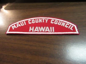 Maui County Council Red and White Full Strip     FB - Picture 1 of 1