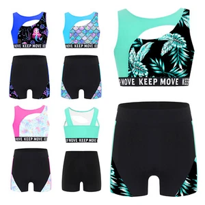 Kids Girls Outfit Junior Swimwear Summer Swimsuit Activewear Swimming Class Set - Picture 1 of 41