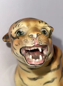 Antique Early 20th century Crown Staffordshire England Tiger. - Picture 1 of 11