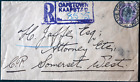 1910 Cape of Good Hope, Capetown, Kaapstad to Somerset West Registered Cover