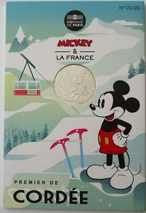 France 10 Euro 2018 Mickey Mouse Silence on Tourne Silver - Picture 1 of 1