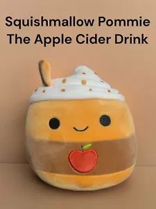 SQUISHMALLOW POMMIE THE APPLE CIDER PLUSH 7” Fall Drink Stuffie 2022 New W/ Tag - Picture 1 of 11