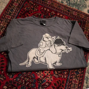 Fifty 24SF Gallery T Shirt Small Dog Print Hip Hop Choe Flores Jeremy Fish SF - Picture 1 of 6
