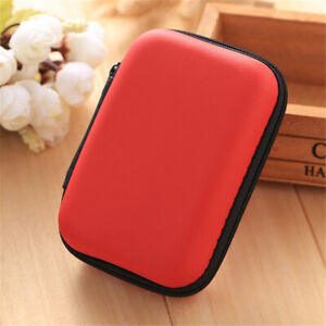 Portable USB Cable Storage Case Earphone Earbud  Travel Pouch Coin Mini Bag #R