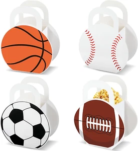 12 piezas Cajas de regalos para fiestas deportivas Bolsas de golosinas de fútbol Caja de regalos deportivos Base de fútbol - Imagen 1 de 7