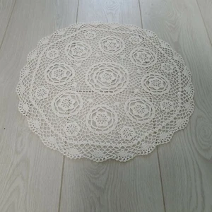 Lace doily tablecloth handmade lace vintage rarity table decor - Picture 1 of 11