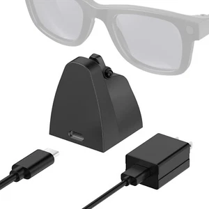 Charging Stand & Cable Compatible with Wayfarer Headliner Skyler Smart Glasses - Picture 1 of 6