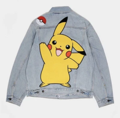 Authentic Pokemon Levis 25th Anniversary Jacket Pikachu Pokeball Men M *TAGS ON* - Image 1 of 4