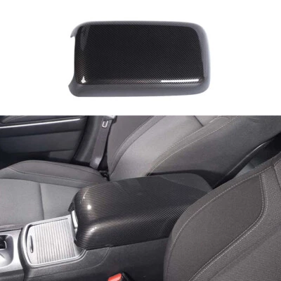Carbon Fiber Armrest Box Panel Cover Trim For Dodge Charger/Chrysler 300C 2011+ Foto 1 de 4