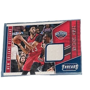 Anthony Davis 2016-17 Panini Threads Materials Jersey Patch Pelicans - Picture 1 of 3