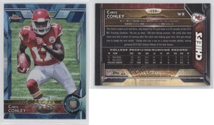 2015 Topps Chrome Rookies Hot Box Blue Diamond Refractor Chris Conley Rookie RC